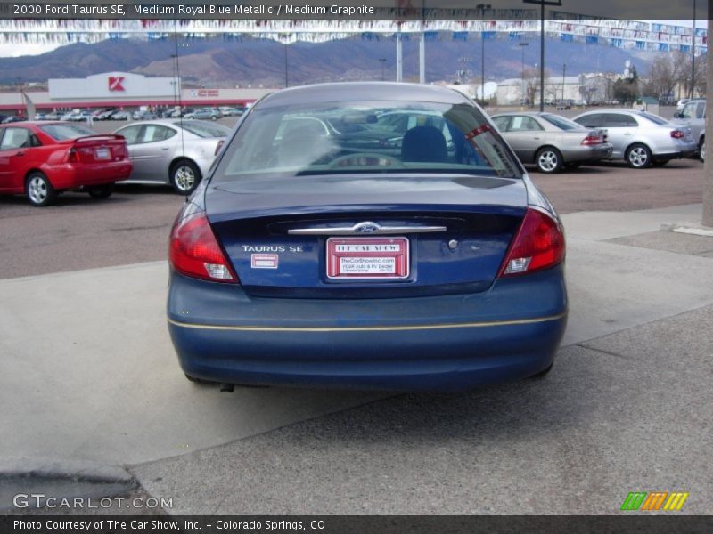 Medium Royal Blue Metallic / Medium Graphite 2000 Ford Taurus SE