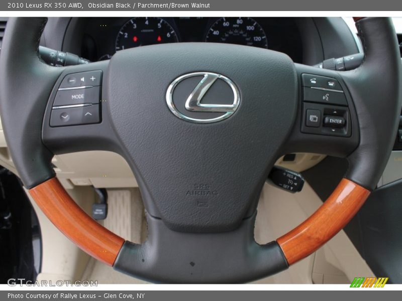 Obsidian Black / Parchment/Brown Walnut 2010 Lexus RX 350 AWD