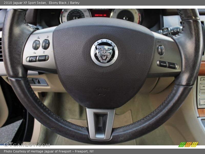 Ebony Black / Barley 2010 Jaguar XF Sport Sedan