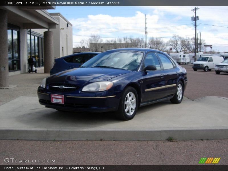 Medium Royal Blue Metallic / Medium Graphite 2000 Ford Taurus SE