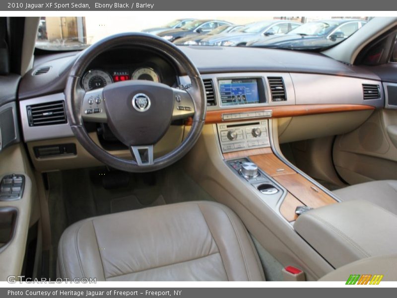 Ebony Black / Barley 2010 Jaguar XF Sport Sedan