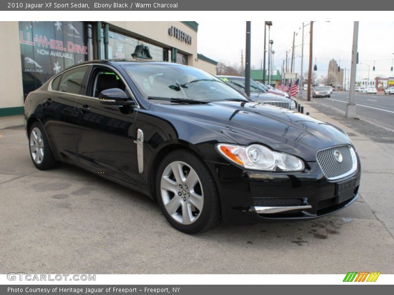 Ebony Black / Warm Charcoal 2010 Jaguar XF Sport Sedan