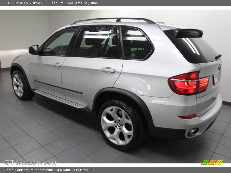 Titanium Silver Metallic / Black 2012 BMW X5 xDrive35i