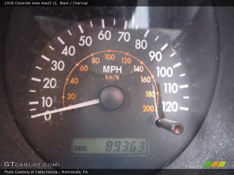 Black / Charcoal 2008 Chevrolet Aveo Aveo5 LS