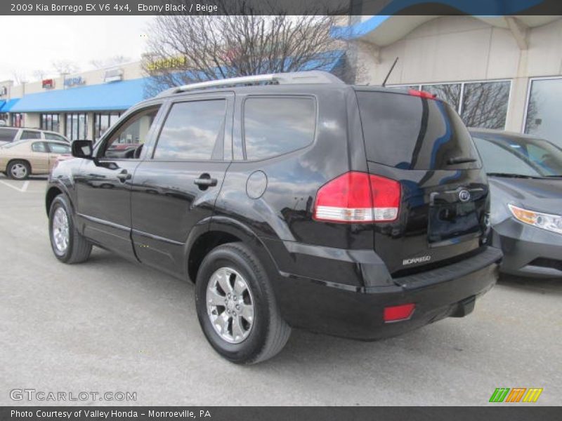 Ebony Black / Beige 2009 Kia Borrego EX V6 4x4