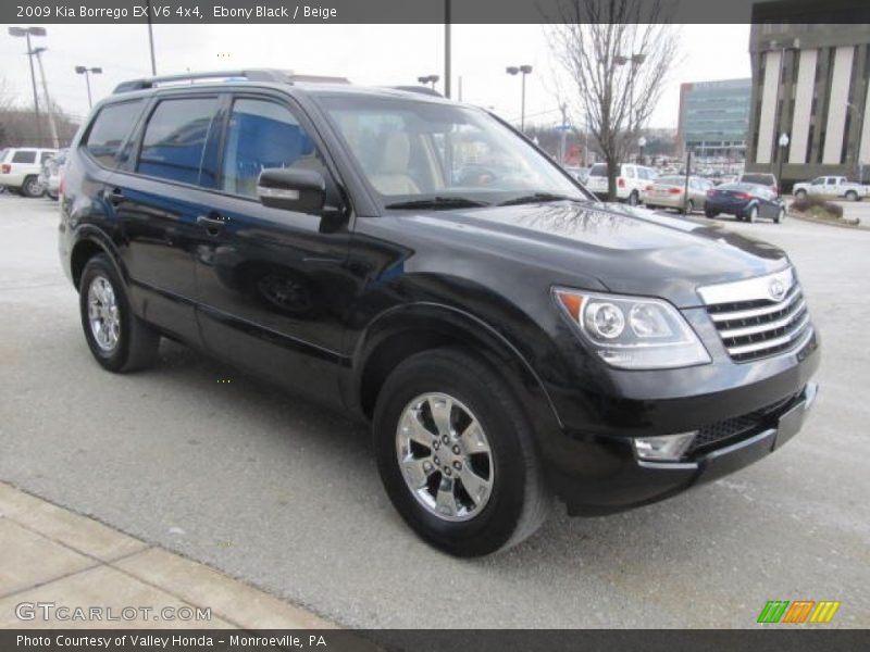 Ebony Black / Beige 2009 Kia Borrego EX V6 4x4