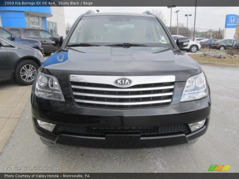 Ebony Black / Beige 2009 Kia Borrego EX V6 4x4