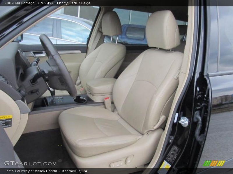 Ebony Black / Beige 2009 Kia Borrego EX V6 4x4