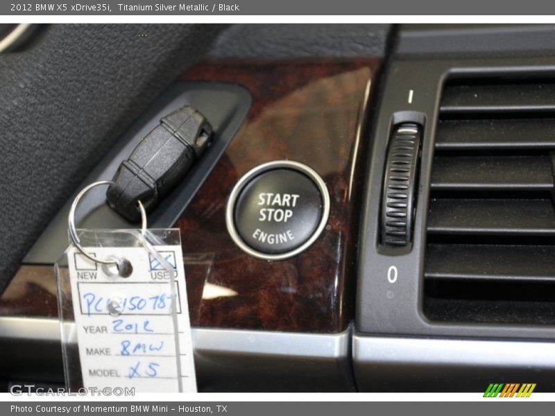 Titanium Silver Metallic / Black 2012 BMW X5 xDrive35i