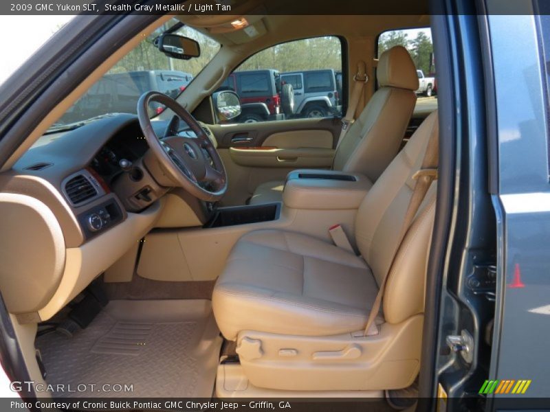 Stealth Gray Metallic / Light Tan 2009 GMC Yukon SLT