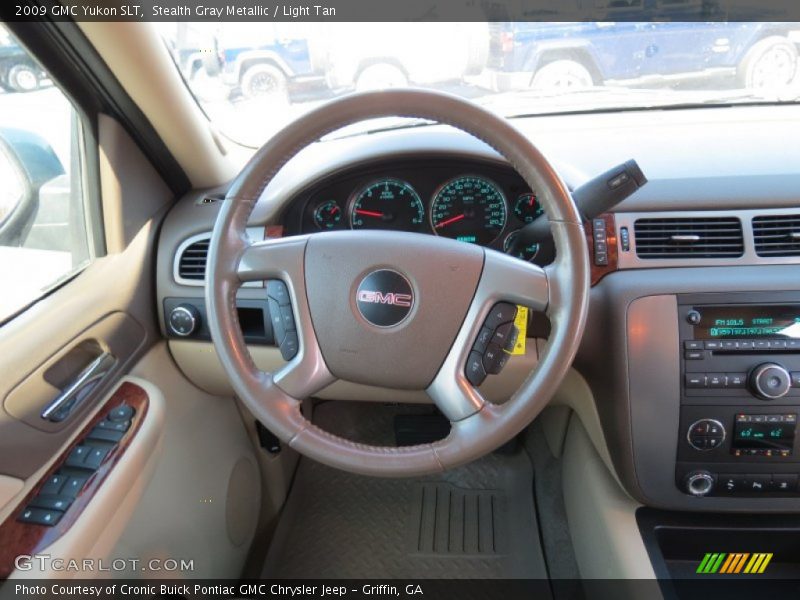 Stealth Gray Metallic / Light Tan 2009 GMC Yukon SLT
