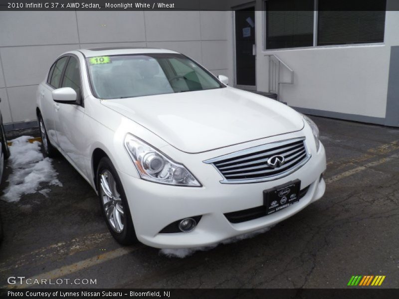 Moonlight White / Wheat 2010 Infiniti G 37 x AWD Sedan