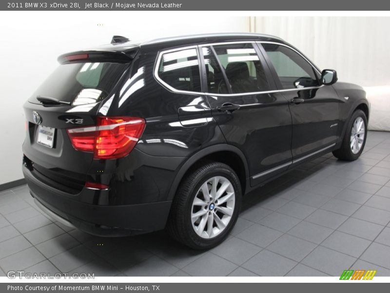 Jet Black / Mojave Nevada Leather 2011 BMW X3 xDrive 28i