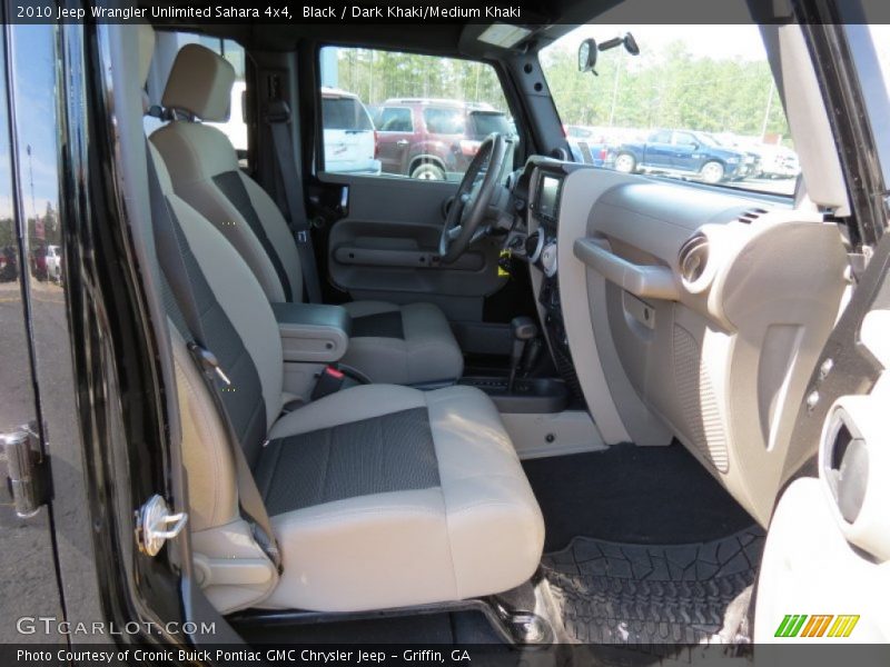 Black / Dark Khaki/Medium Khaki 2010 Jeep Wrangler Unlimited Sahara 4x4