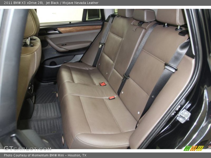 Rear Seat of 2011 X3 xDrive 28i