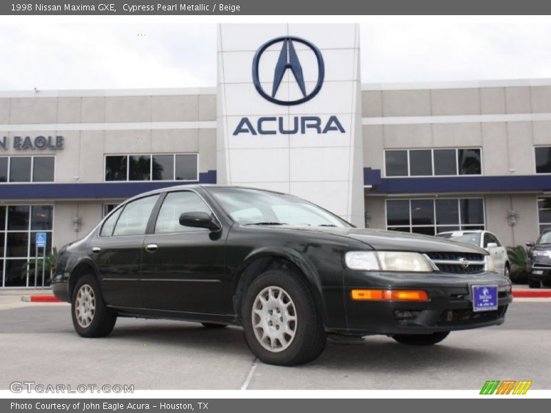 Cypress Pearl Metallic / Beige 1998 Nissan Maxima GXE