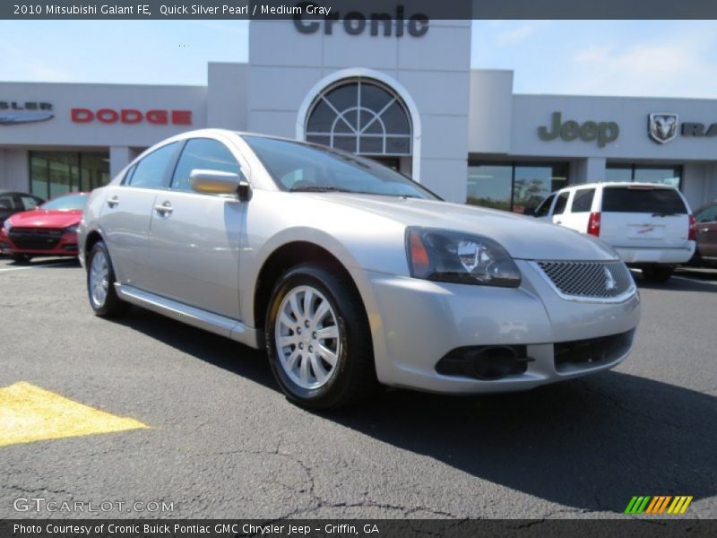 Quick Silver Pearl / Medium Gray 2010 Mitsubishi Galant FE