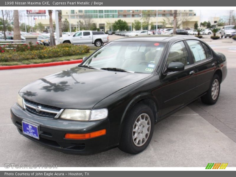 Cypress Pearl Metallic / Beige 1998 Nissan Maxima GXE