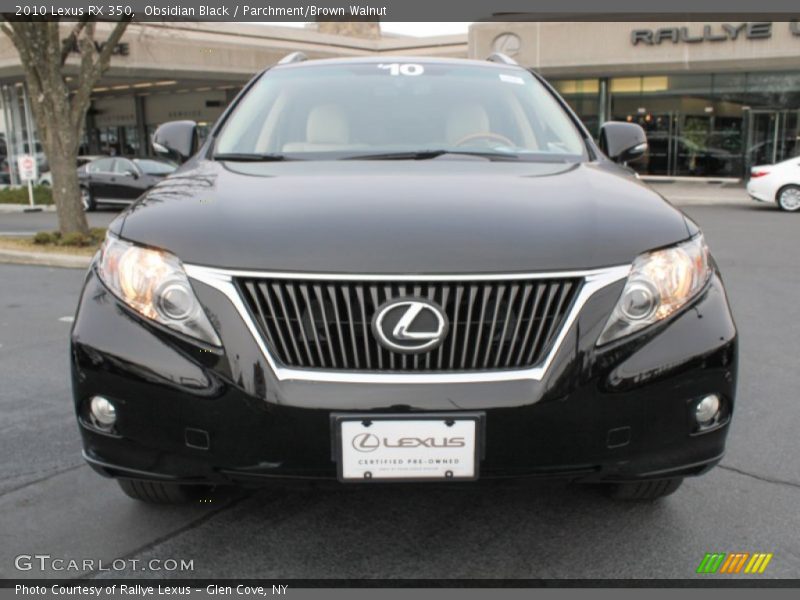 Obsidian Black / Parchment/Brown Walnut 2010 Lexus RX 350