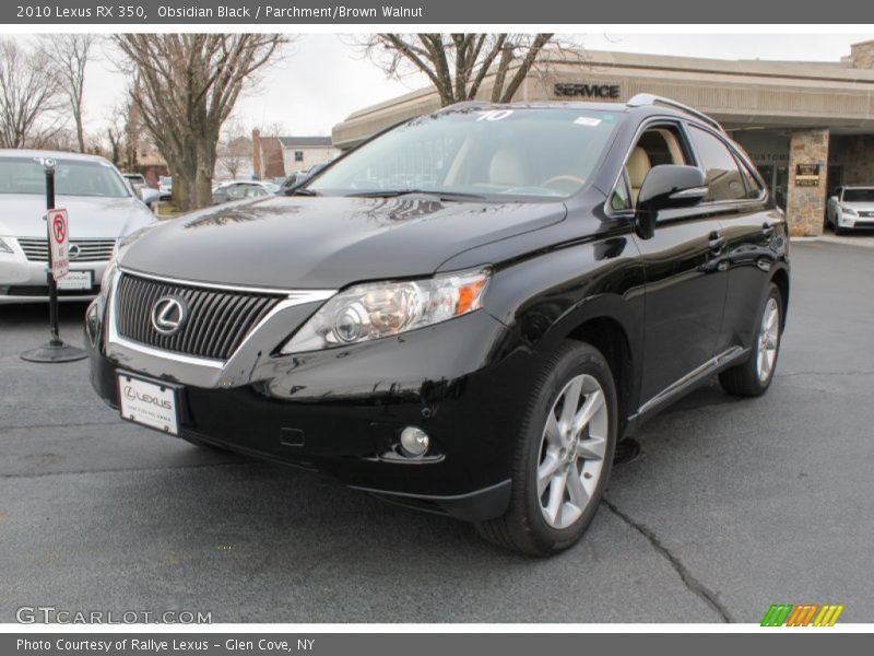 Obsidian Black / Parchment/Brown Walnut 2010 Lexus RX 350