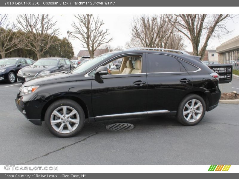 Obsidian Black / Parchment/Brown Walnut 2010 Lexus RX 350