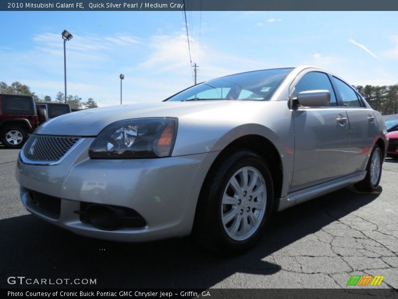 Quick Silver Pearl / Medium Gray 2010 Mitsubishi Galant FE