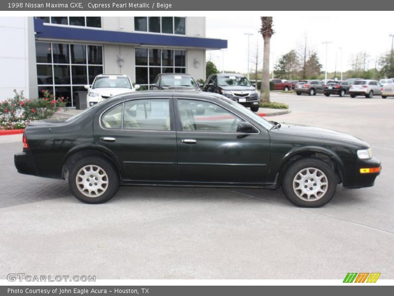 Cypress Pearl Metallic / Beige 1998 Nissan Maxima GXE