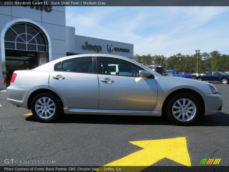 Quick Silver Pearl / Medium Gray 2010 Mitsubishi Galant FE