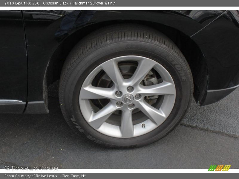 Obsidian Black / Parchment/Brown Walnut 2010 Lexus RX 350