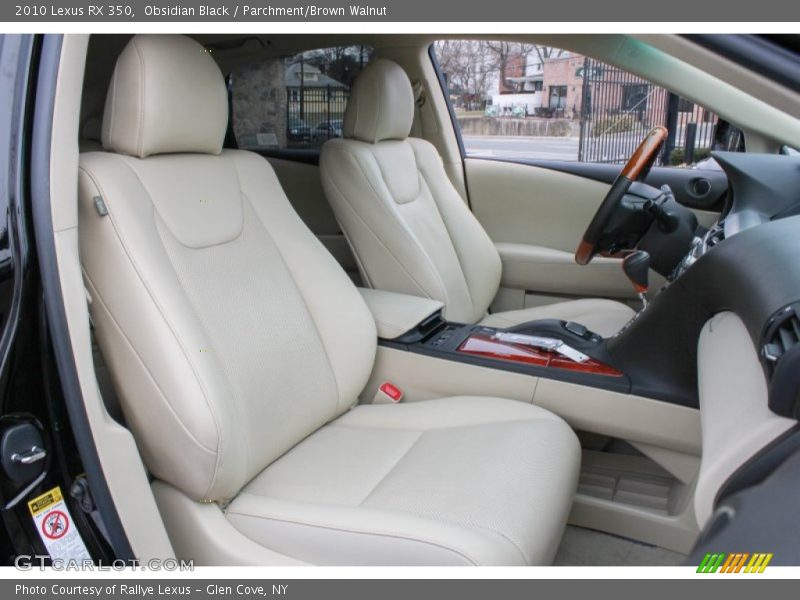 Obsidian Black / Parchment/Brown Walnut 2010 Lexus RX 350