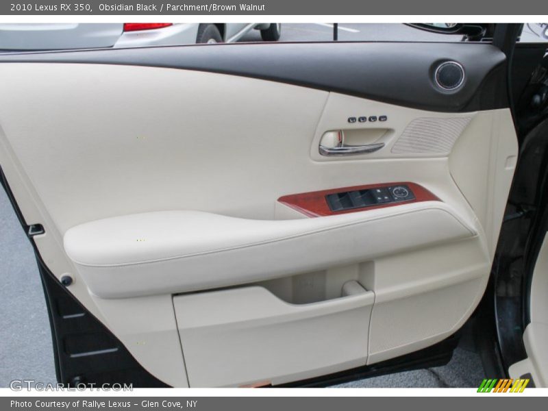 Obsidian Black / Parchment/Brown Walnut 2010 Lexus RX 350
