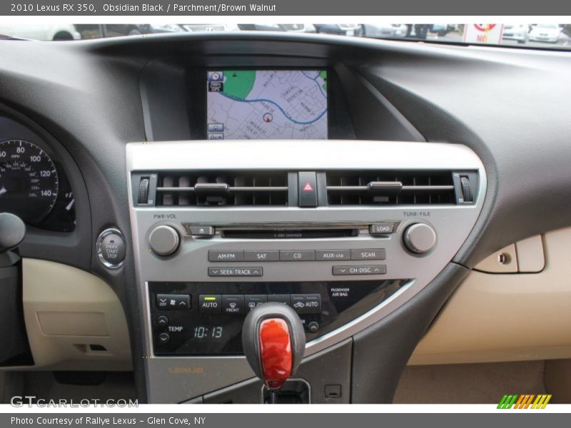 Obsidian Black / Parchment/Brown Walnut 2010 Lexus RX 350