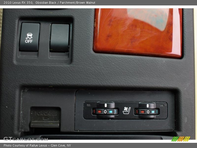 Obsidian Black / Parchment/Brown Walnut 2010 Lexus RX 350