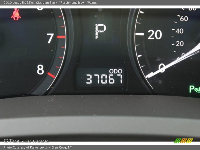 Obsidian Black / Parchment/Brown Walnut 2010 Lexus RX 350