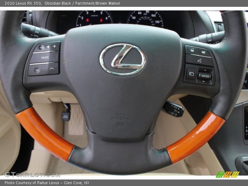 Obsidian Black / Parchment/Brown Walnut 2010 Lexus RX 350