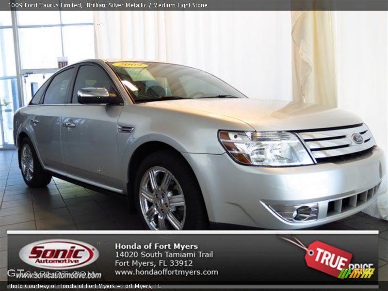 Brilliant Silver Metallic / Medium Light Stone 2009 Ford Taurus Limited