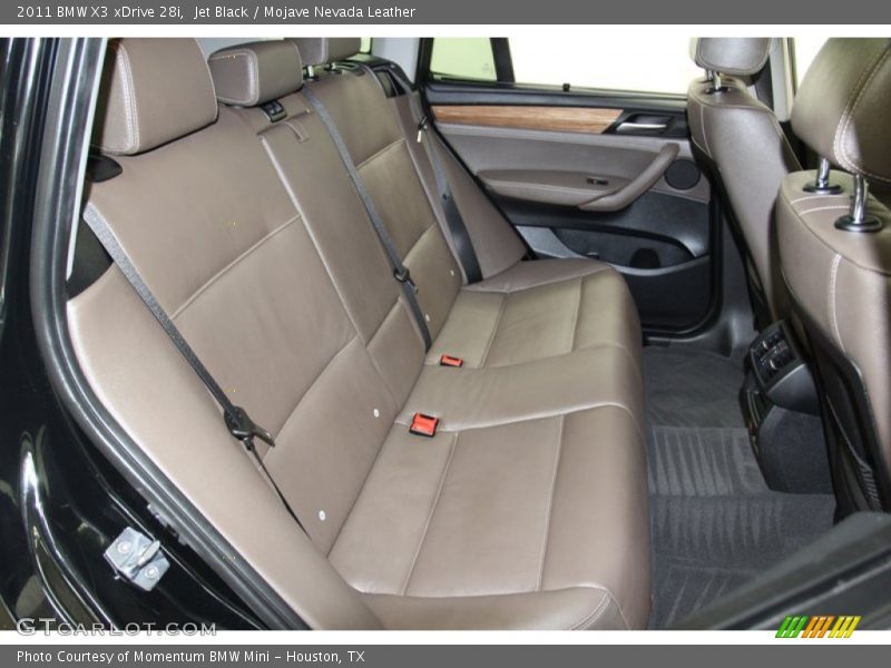 Rear Seat of 2011 X3 xDrive 28i