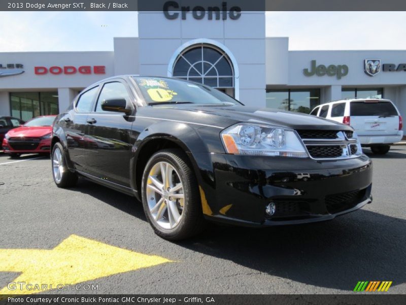 Black / Black 2013 Dodge Avenger SXT