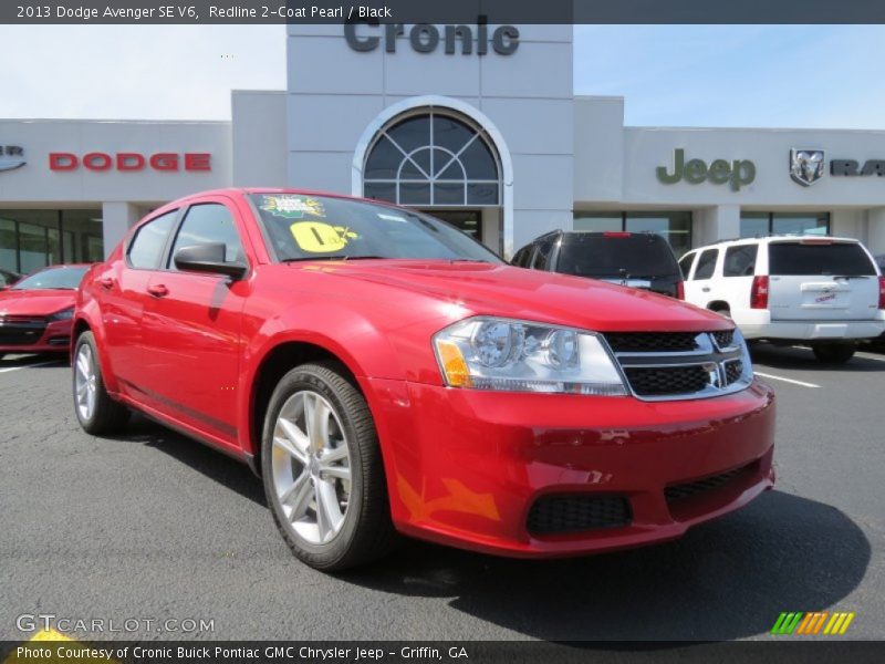 Redline 2-Coat Pearl / Black 2013 Dodge Avenger SE V6