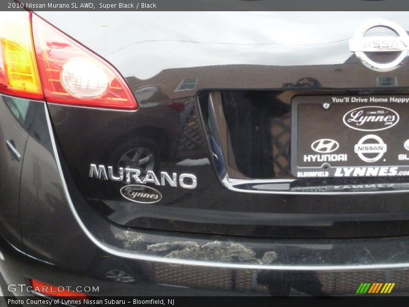 Super Black / Black 2010 Nissan Murano SL AWD