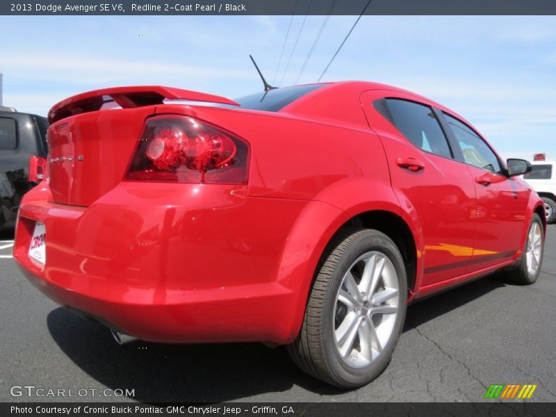 Redline 2-Coat Pearl / Black 2013 Dodge Avenger SE V6