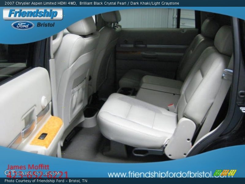 Brilliant Black Crystal Pearl / Dark Khaki/Light Graystone 2007 Chrysler Aspen Limited HEMI 4WD