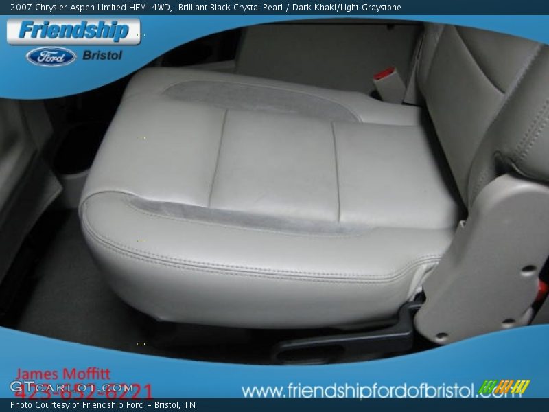 Brilliant Black Crystal Pearl / Dark Khaki/Light Graystone 2007 Chrysler Aspen Limited HEMI 4WD