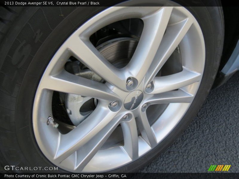 Crystal Blue Pearl / Black 2013 Dodge Avenger SE V6