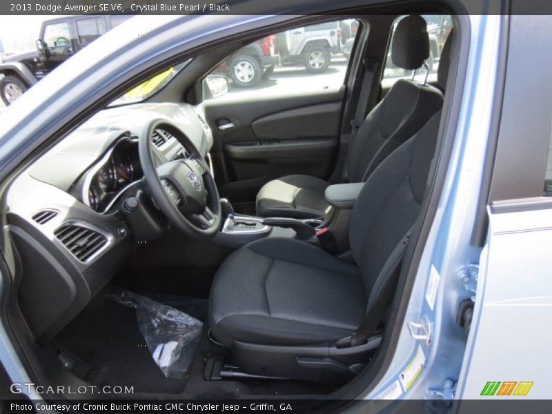 Crystal Blue Pearl / Black 2013 Dodge Avenger SE V6