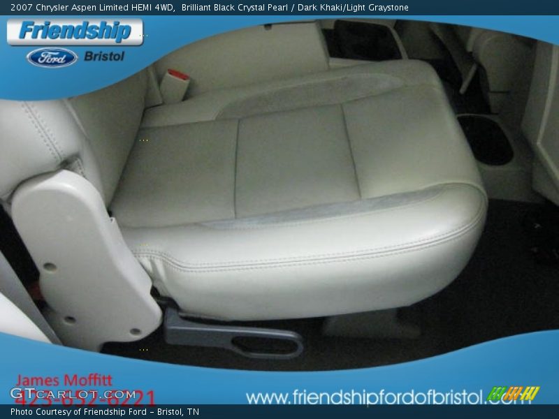 Brilliant Black Crystal Pearl / Dark Khaki/Light Graystone 2007 Chrysler Aspen Limited HEMI 4WD