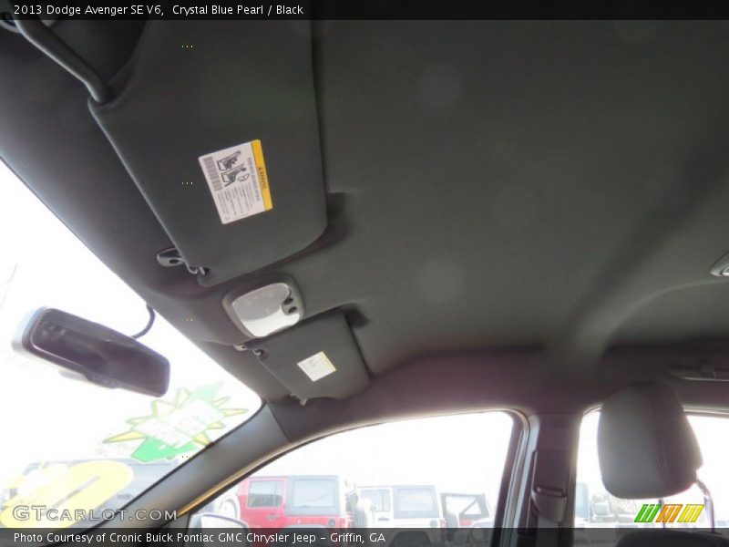 Crystal Blue Pearl / Black 2013 Dodge Avenger SE V6