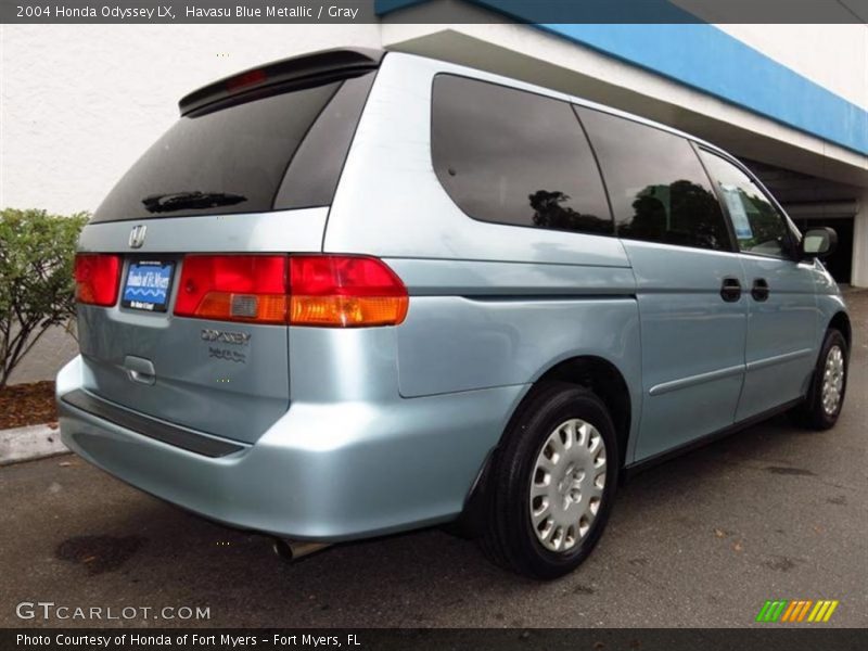 Havasu Blue Metallic / Gray 2004 Honda Odyssey LX