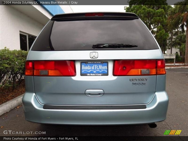 Havasu Blue Metallic / Gray 2004 Honda Odyssey LX
