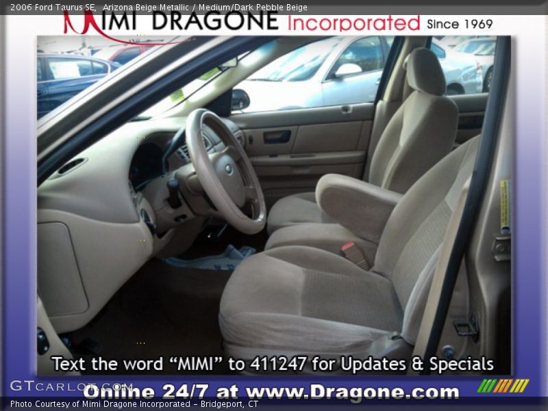 Arizona Beige Metallic / Medium/Dark Pebble Beige 2006 Ford Taurus SE